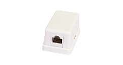 Настенная розетка NETLAN, 1 порт, Кат.5e (Класс D), 100МГц, RJ45/8P8C, 110, T568A/B, неэкранированная, 10шт.