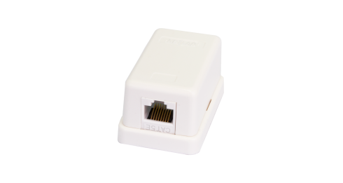 Настенная розетка NETLAN, 1 порт, Кат.5e (Класс D), 100МГц, RJ45/8P8C, 110, T568A/B, неэкранированная, 10шт. фото 1