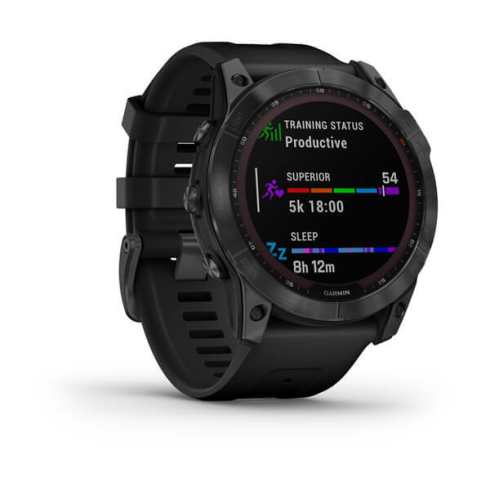Смарт-часы Garmin Fenix 7X Solar темно-серый/черный, силикон фото 3