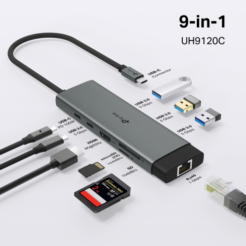 Концентратор USB TP-Link UH9120C фото 4