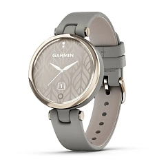 Смарт-часы Garmin Lily Classic, стекло/полимер, кремовое золото/серая кожа