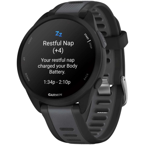 Смарт-часы Garmin Forerunner 165 Music AMOLED черные/силикон фото 2