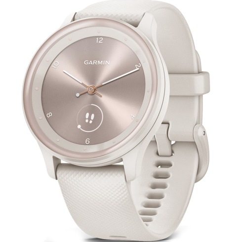 Смарт-часы Garmin Vivomove Sport, стекло/полимер, бежевые/силикон фото 1