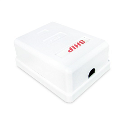 Настенная розетка SHIP A169, 1 Модуль, Cat5e, RJ-45, FTP, белый