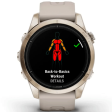 Смарт-часы Garmin Epix Gen 2 Pro 42 мм AMOLED сапфир/песочный, силикон фото 8