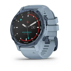 Смарт-часы Garmin Descent Mk2S 42 мм AMOLED сапфир/синий минерал, силикон