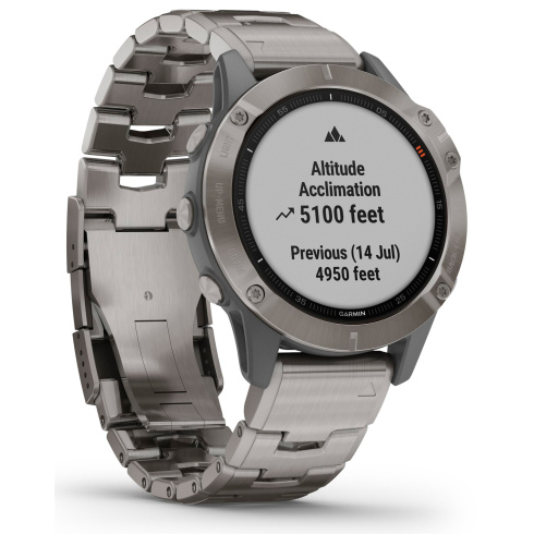 Смарт-часы Garmin Fenix 6 Sapphire титан фото 14
