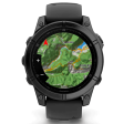 Смарт-часы Garmin Fenix E 47 мм AMOLED темная сталь, темный силикон фото 6