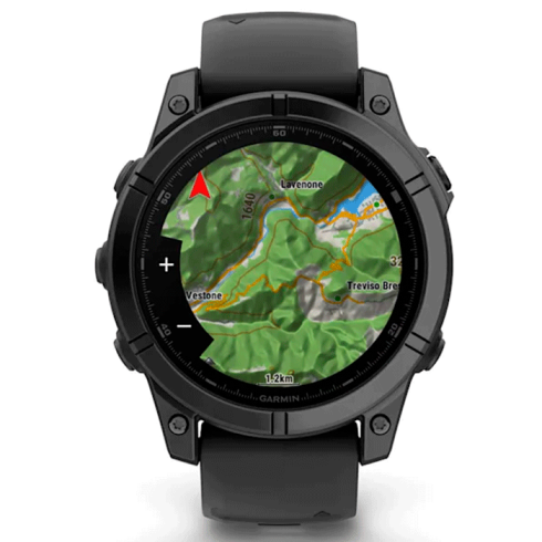 Смарт-часы Garmin Fenix E 47 мм AMOLED темная сталь, темный силикон фото 6