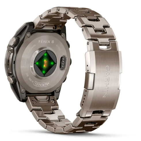 Смарт-часы Garmin Fenix 8 47 мм AMOLED сапфир/золотой, титан фото 5