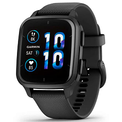 Смарт-часы Garmin Venu Sq 2 Music 40 мм AMOLED черный/силикон