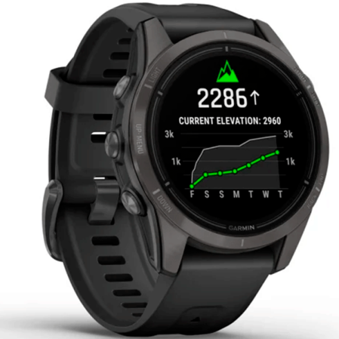Смарт-часы Garmin Epix Gen 2 Pro 42 мм AMOLED сапфир/темный, силикон фото 9