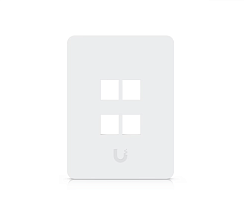 Вертикальная панель Ubiquiti Universal Paintable Keystone Wall Plate, 4-Pack (4-Port)
