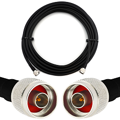 N Male / N Male 5м Rangeful коаксиальный кабель — эластичный HF-400-UF (эквивалент LMR400 UF UltraFlex)