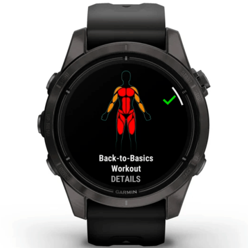 Смарт-часы Garmin Epix Gen 2 Pro 42 мм AMOLED сапфир/темный, силикон фото 8