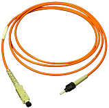 Оптический патч-корд SC/ST UPC OM1 5 метров оранжевый