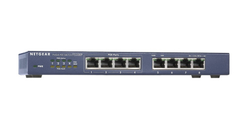 Коммутатор Netgear ProSafe Fast Ethernet FS108P фото 3
