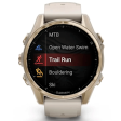 Смарт-часы Garmin Fenix 8 43 мм AMOLED сапфир/песочный, силикон фото 8