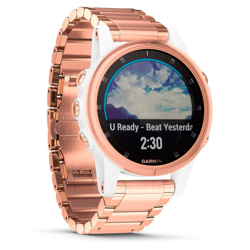 Смарт-часы Garmin Fenix 5S Plus Sapphire золотой фото 3