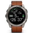 Смарт-часы Garmin Fenix 8 51 мм AMOLED сапфир/ каштановый, кожа фото 5