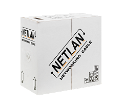 Кабель сетевой FTP Cat5e NETLAN внутренний, Сu, PE, 305м