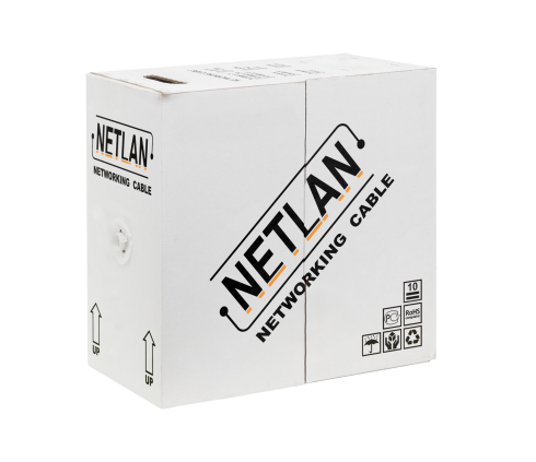 Кабель сетевой FTP Cat5e NETLAN внутренний, Сu, PE, 305м фото 1