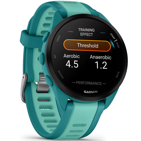 Смарт-часы Garmin Forerunner 165 Music AMOLED бирюзовые/силикон фото 2