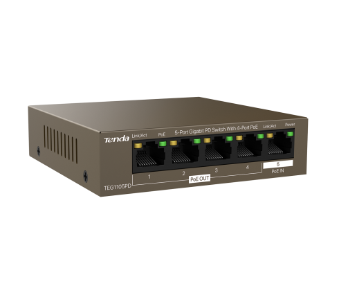 PoE коммутатор Tenda TEG1105PD фото 3