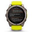 Смарт-часы Garmin Fenix 8 51 мм Solar сапфир/светло-зеленый, силикон фото 3