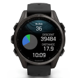 Смарт-часы Garmin Fenix 8 43 мм AMOLED сапфир/черный, силикон фото 6