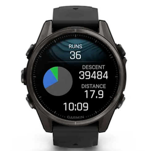Смарт-часы Garmin Fenix 8 43 мм AMOLED сапфир/черный, силикон фото 6