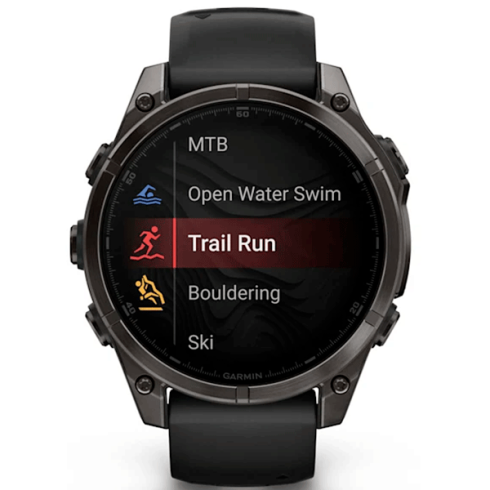 Смарт-часы Garmin Fenix 8 47 мм AMOLED сапфир/черный, силикон фото 3
