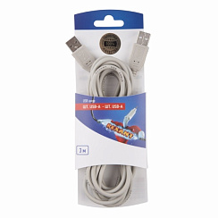 Кабель Rexant USB-А - USB-A  3м