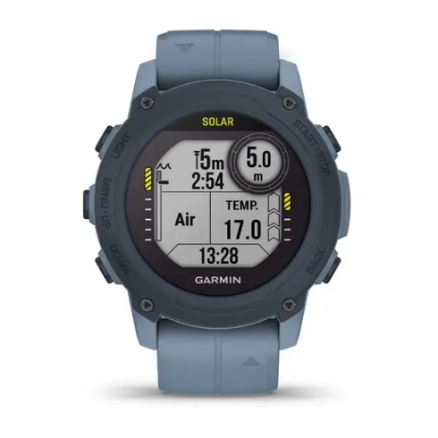 Смарт-часы Garmin Descent G1 45 мм Solar сапфир/Hurricane Blue, силикон фото 2