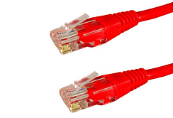 Патч-кабель SHIP UTP Cat6 красный 5 м 