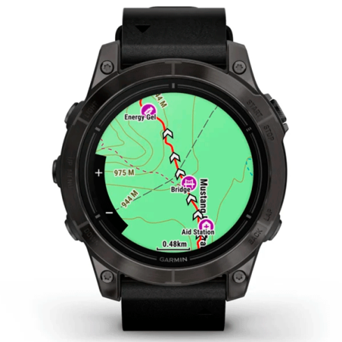 Смарт-часы Garmin Epix Gen 2 Pro 47 мм AMOLED сапфир/темный, кожа фото 4