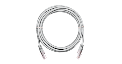 Патч-кабель NETLAN U/UTP 4 пары, Cat5e, PVC, серый, 2 м, уп-ка 10 шт