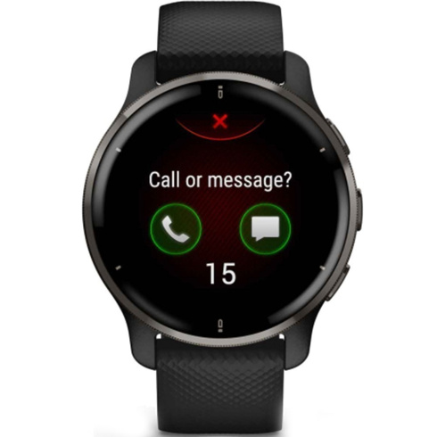 Смарт-часы Garmin Venu 2 Plus 43 мм AMOLED черный/силикон фото 3