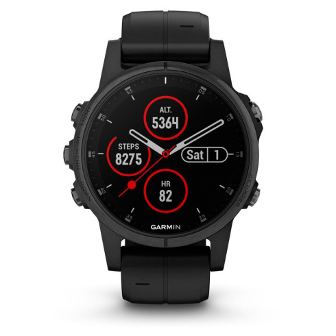 Смарт-часы Garmin Fenix 5S Plus Sapphire черный