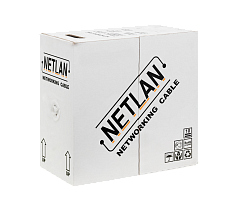 Кабель сетевой UTP Cat5e NETLAN внешний, Сu, PE, 305м