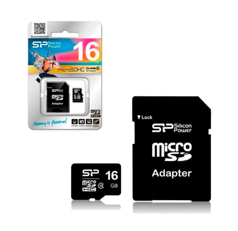 Карта памяти microSD Silicon Power 16 GB (class 10) фото 3