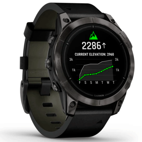 Смарт-часы Garmin Epix Gen 2 Pro 47 мм AMOLED сапфир/темный, кожа фото 2