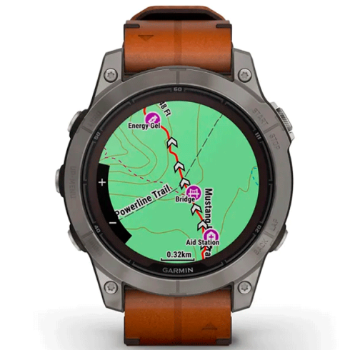 Смарт-часы Garmin Fenix 7 Pro 47 мм Solar сапфир/темный, кожа фото 8