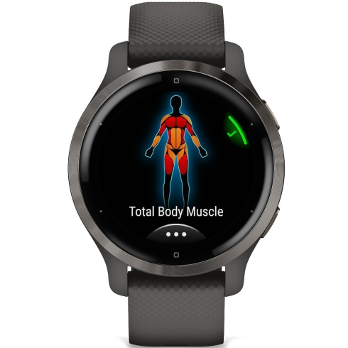 Смарт-часы Garmin Venu 2S 40 мм AMOLED графитовый/силикон фото 3