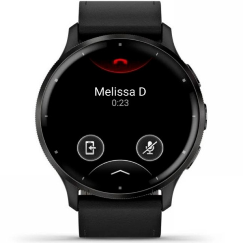 Смарт-часы Garmin Venu 3 45 мм AMOLED черный/кожа фото 4