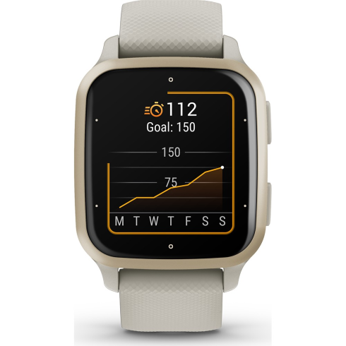 Смарт-часы Garmin Venu Sq 2 Music 40 мм AMOLED серо-бежевый/силикон фото 5