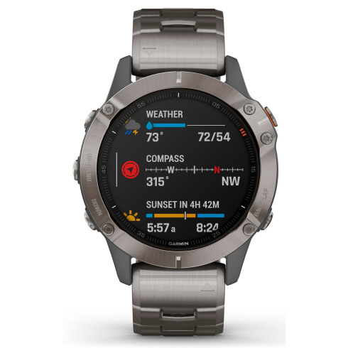 Смарт-часы Garmin Fenix 6 Sapphire титан фото 8