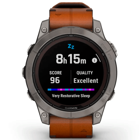 Смарт-часы Garmin Fenix 7 Pro 47 мм Solar сапфир/темный, кожа фото 5