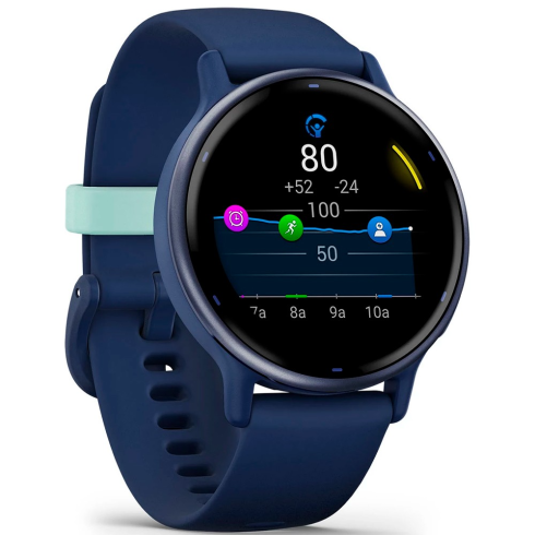 Смарт-часы Garmin Vivoactive 5 AMOLED синий/силикон фото 3