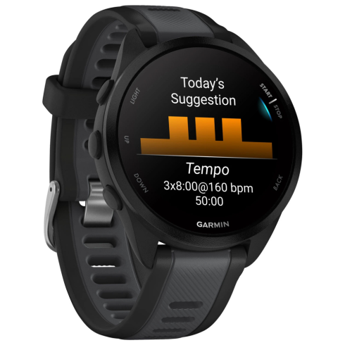 Смарт-часы Garmin Forerunner 165 AMOLED черные/силикон фото 8